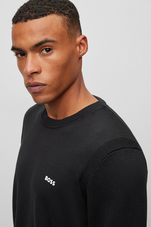 SWEATSHIRT BOSS - 001 BLACK